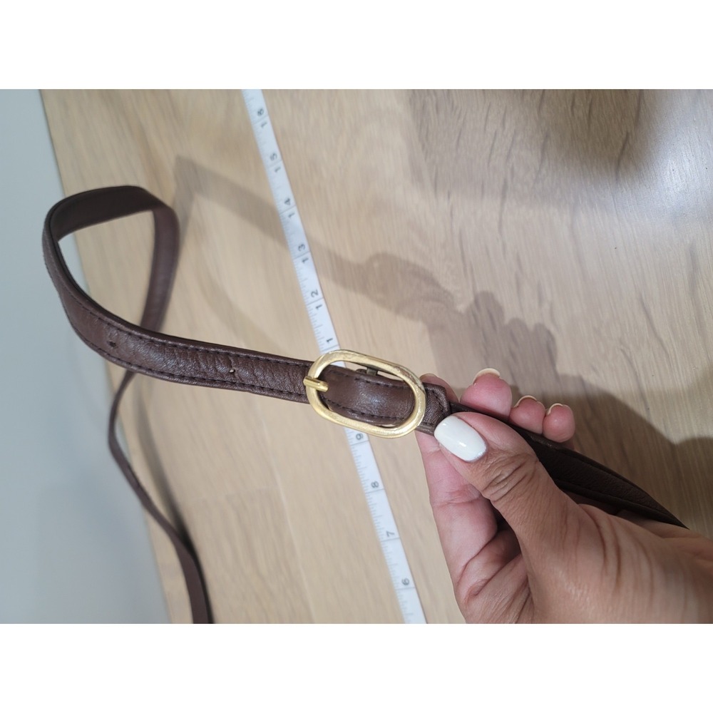 Vintage Ganson Leather Woven Brown.Crossbody Bag Top Zipper With 2 Pockets - Picture 15 of 15